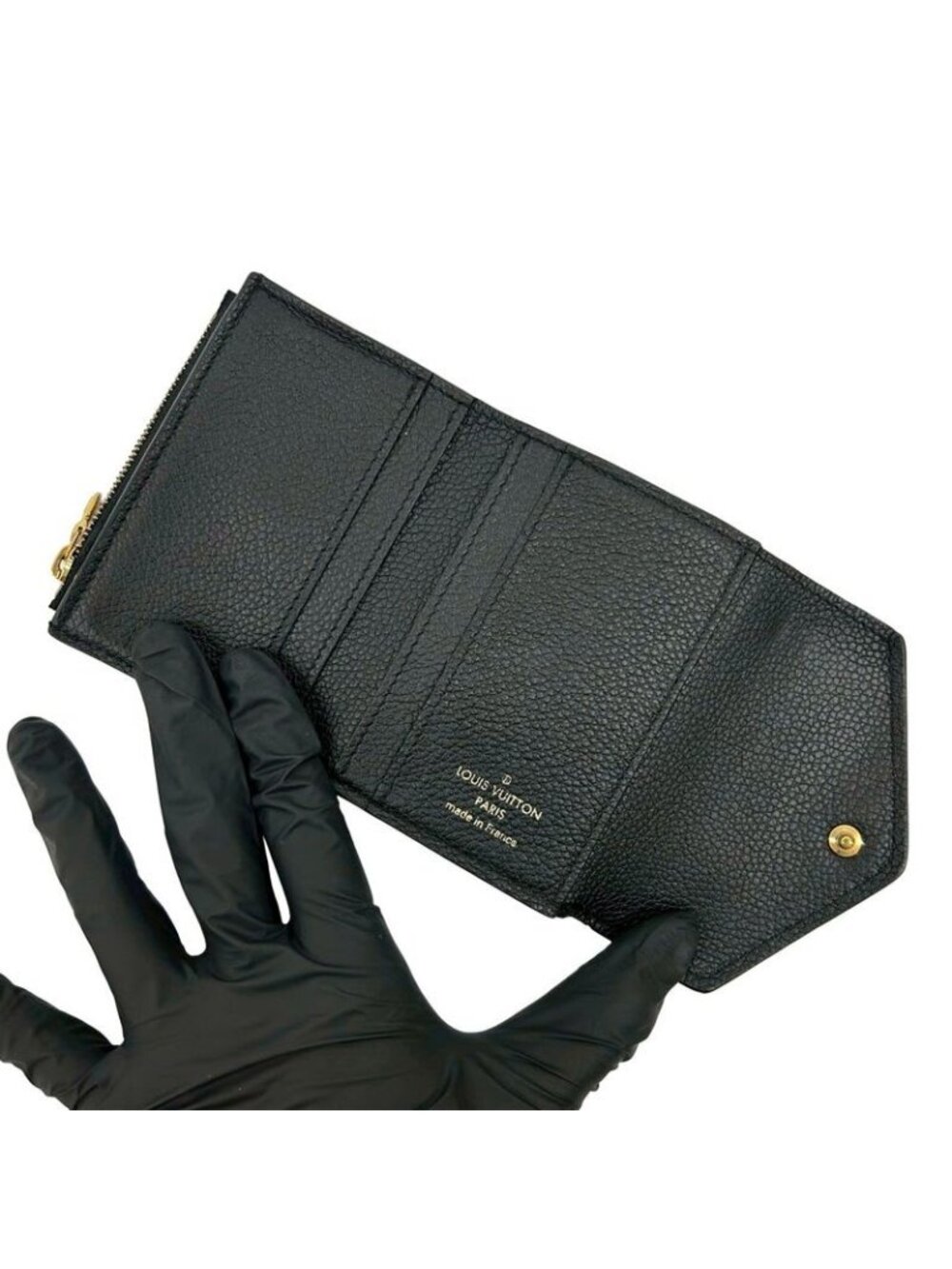 ★SOLD★ Louis Vuitton Portefeuille Zoe Monogram Empreinte Leather Trifold Mini - Picture 7 of 10